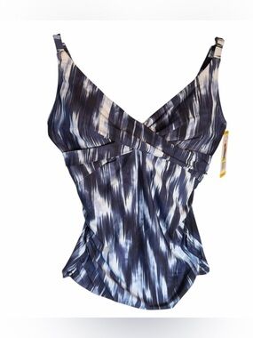Anne Cole Ikat Print Tankini Top